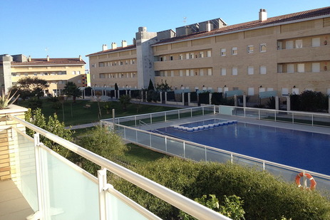 Vista desde la terraza, Apartamento Uma Blanca, Benicarló